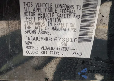 2014 Nissan Pathfinder S from USA, damaged, VIN 5N1AR2MN8EC678816